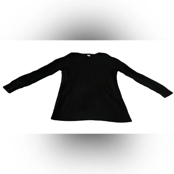 LL BEAN 100% cotton black women sweater size 1x - Picture 1 of 7